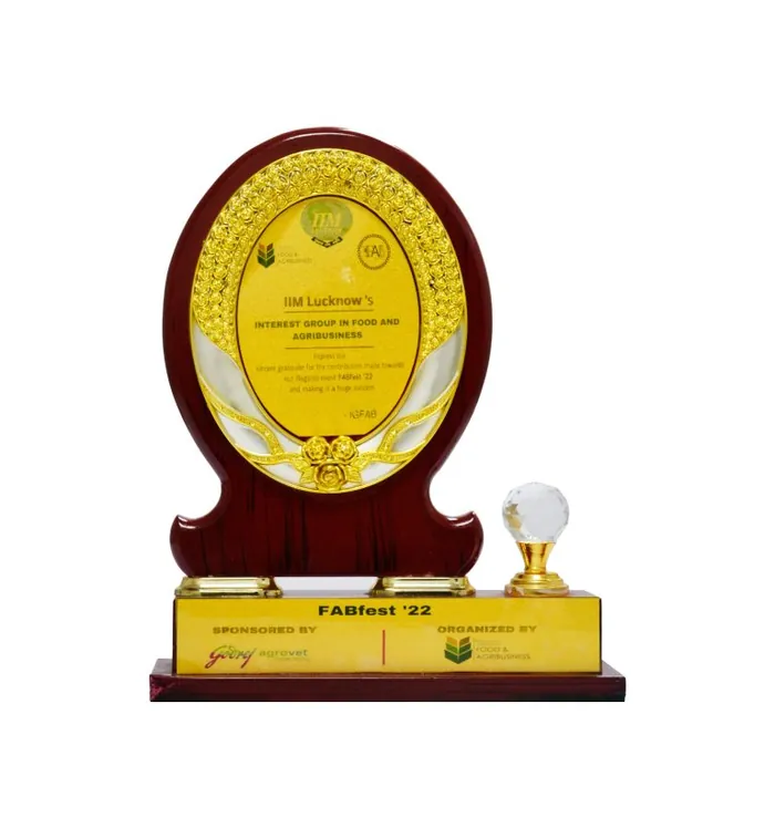 FABfest 2022 award by IIM Lucknow interest group in food and agribusiness