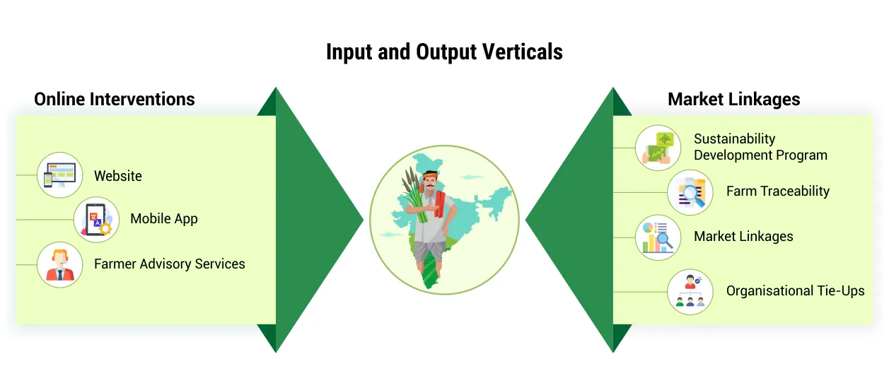 BigHaat input and output verticals: online interventions and market linkages