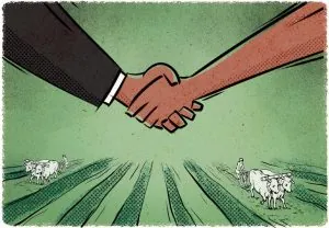 Business handshake